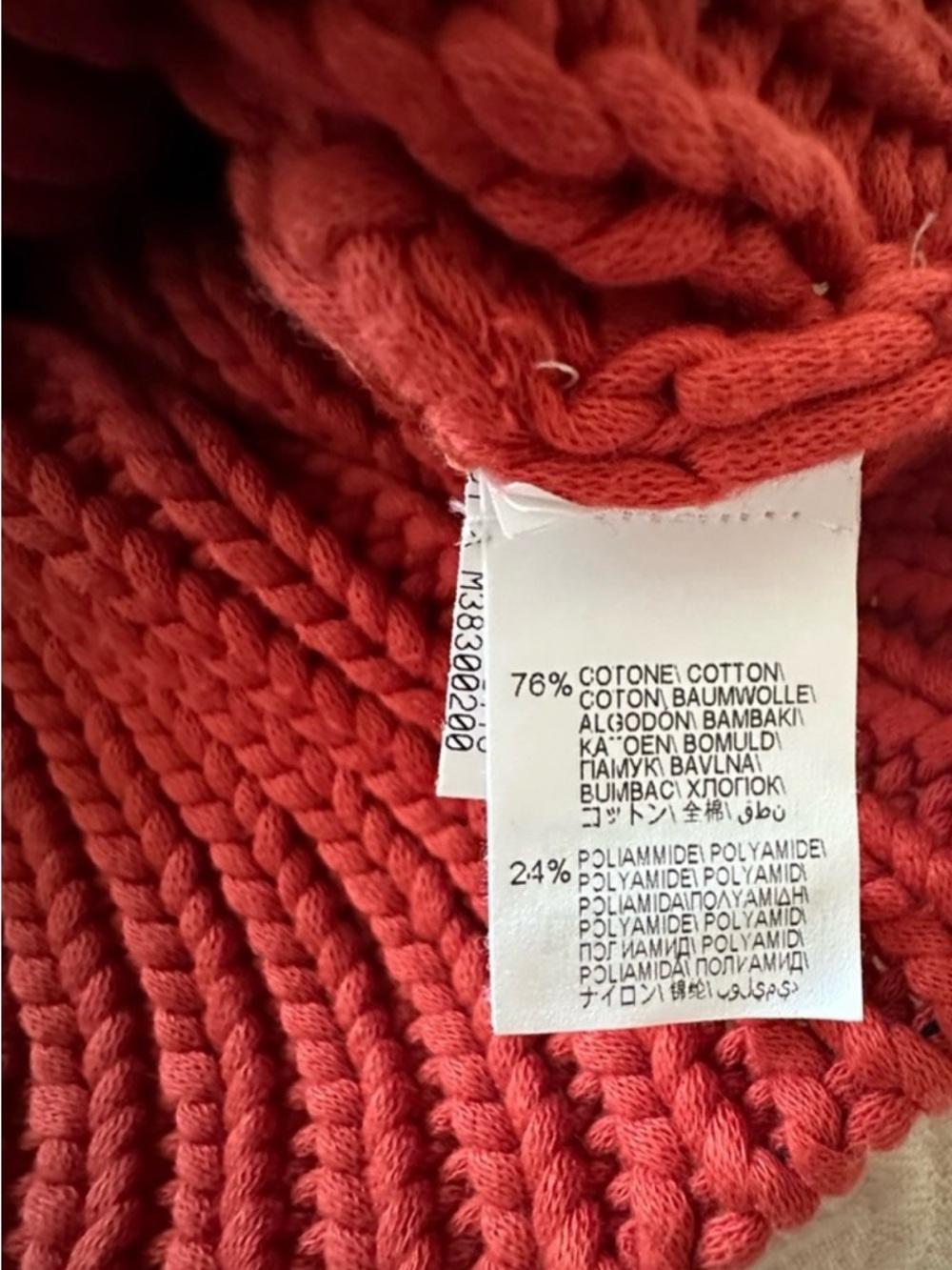 Brunello Cucinelli Rust Ribbed Knit Sweater - Picture 9 of 10